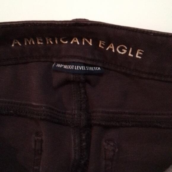 American Eagle Womens Jeans Sz 6 Purple Plum The‎ Hi Rise Jegging 360 Stretch - Picture 9 of 14